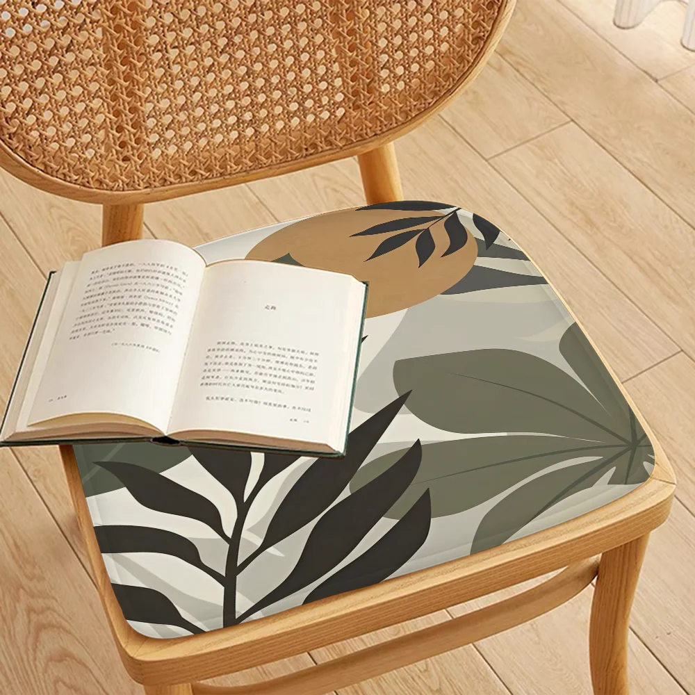 Palm Tree Leaves Art Chair Cushion Soft Office Car Seat Comfort Breathable 45x45cm Sofa Decor Tatami