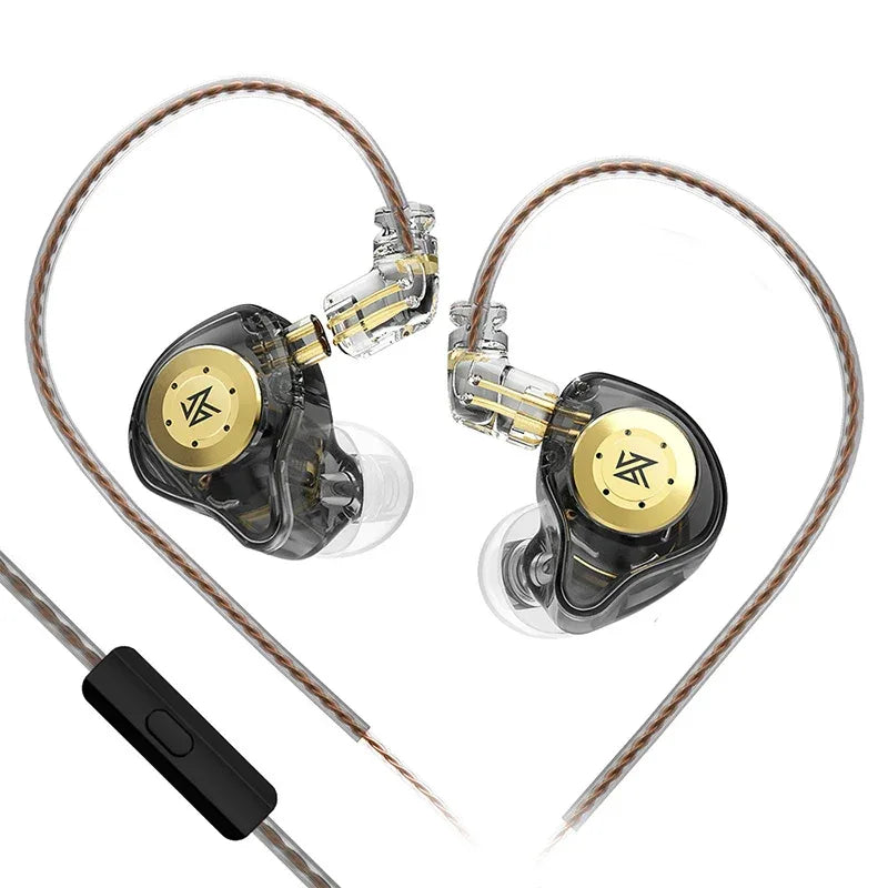 KZ EDX Pro In-Ear Monitors HiFi Bass Wired Earphones by Tidesmit Black MIC Tidesmit
