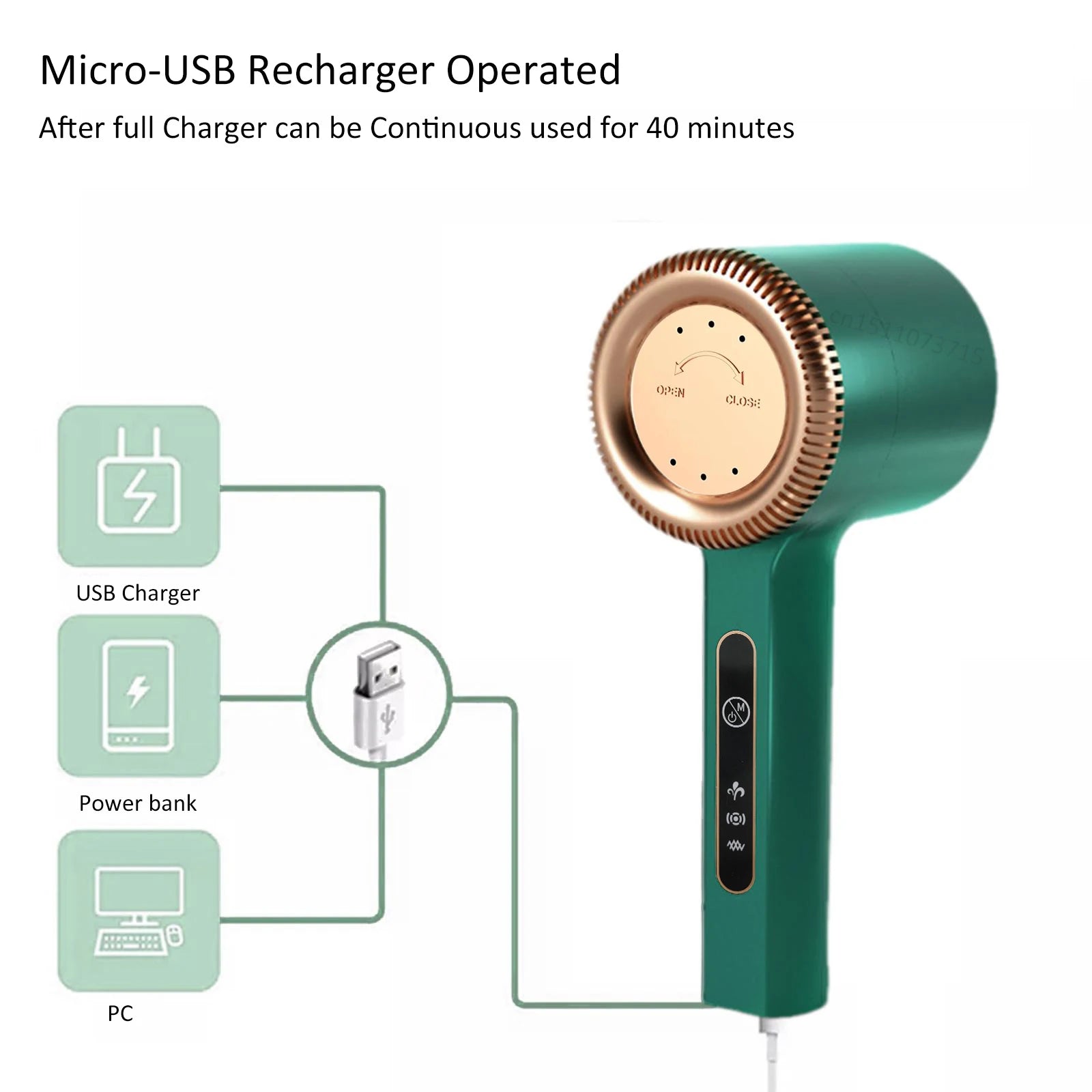 Tidesmit USB rechargeable lint remover for clothes featuring a high-speed electric fabric shaver for hair ball removal