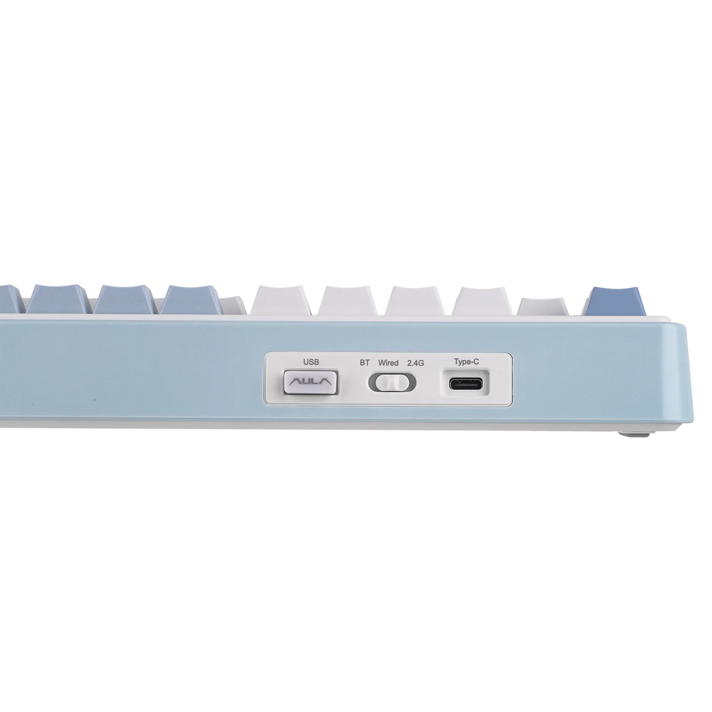 EPOMAKER AULA F75 ISO-ES 75% Spanish QWERTY Hot-Swap Gasket-Mounted Wired/Bluetooth/2.4GHz Wireless Mechanical Gaming Keyboard RGB Backlight