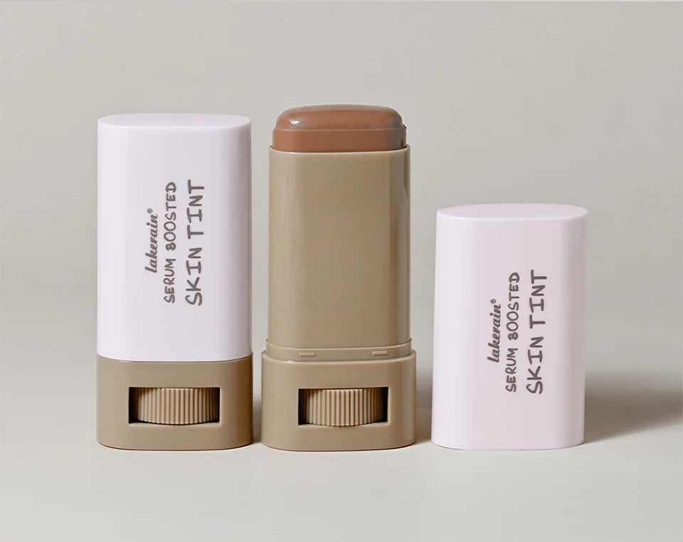 Tidesmit foundation stick serum boosted skin tint balm showing smooth silky texture for natural even skin coverage
