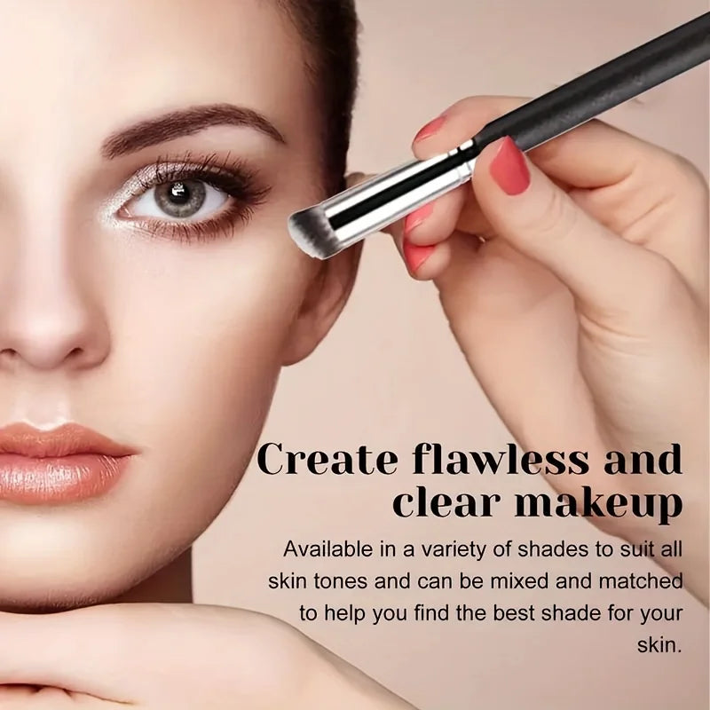 Tidesmit triple shade concealer palette for dark circles and blemishes with makeup brush set swatch