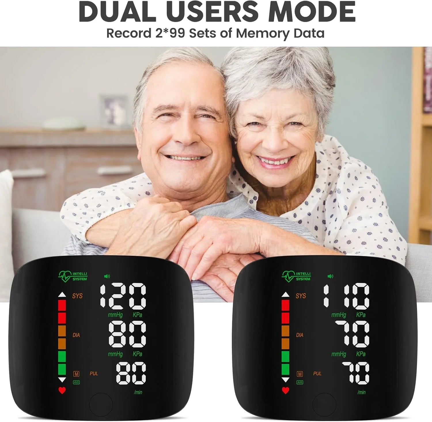 Rechargeable Wrist Blood Pressure Monitor Medical Digital Irregular Pulse Heart Rate Digital Tensiometer Health Tonometer