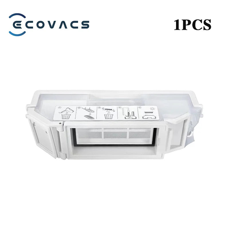 Tidesmit replacement parts kit for ECOVACS T30 PRO OMNI and Yeedi M12 Pro+ featuring dust bag, brushes, filter and mop.