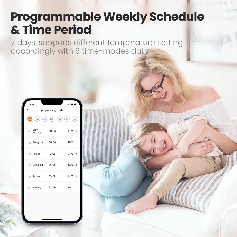 ZigBee 3.0 Smart Radiator Thermostat - TRV06 App Control & Voice Tidesmit