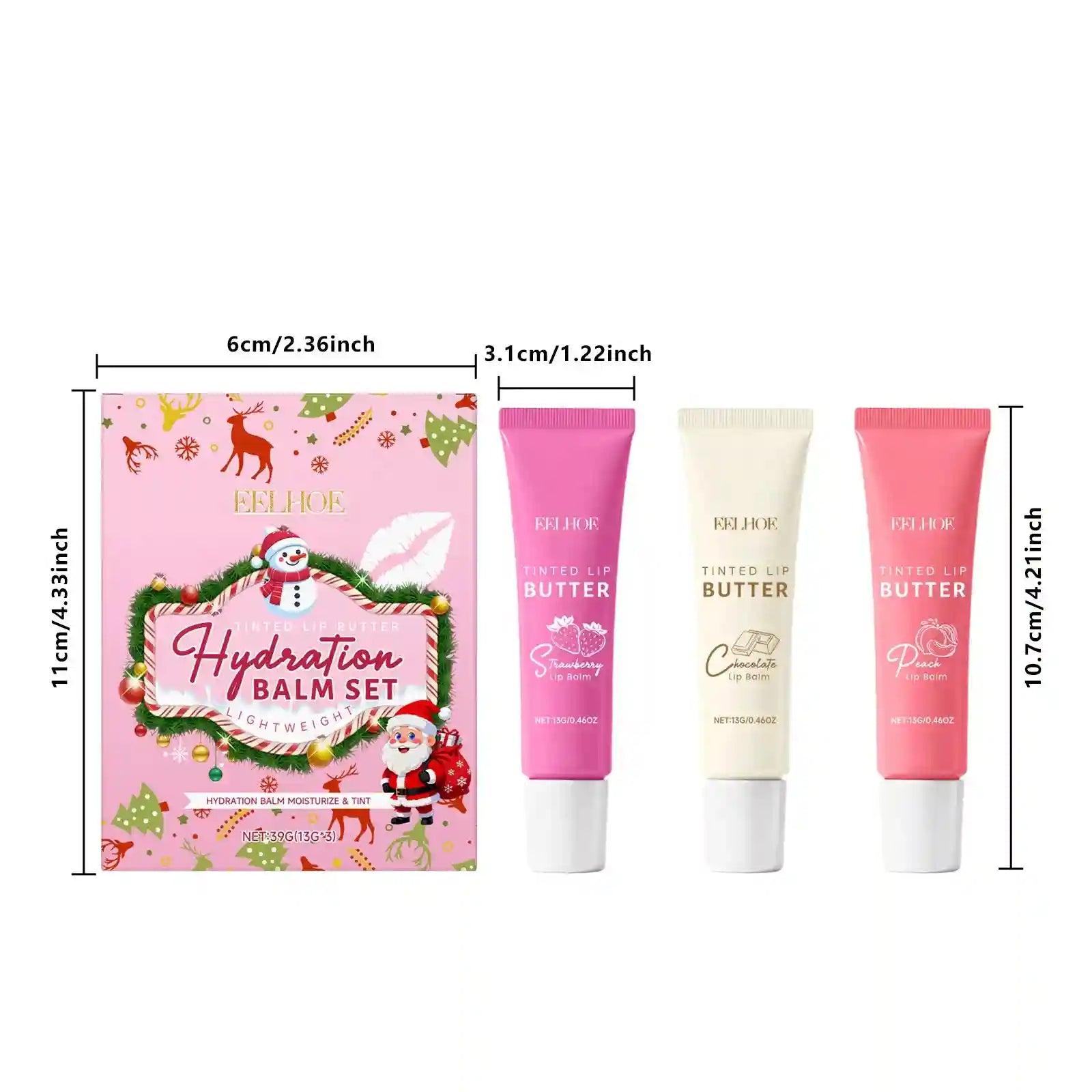 Hydrating Lip Care Set: Nourishing Long-Lasting Moisture Balm Treatment Lip Care Tidesmit