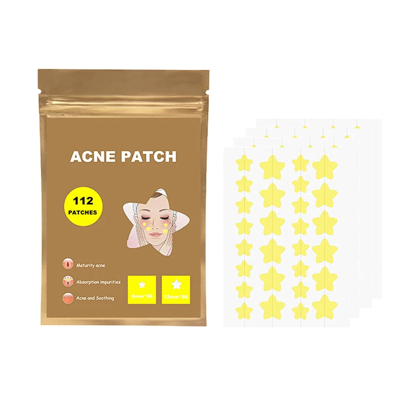 112 PCS/SET Star Pimple Patch Acne Colorful Invisible Acne Removal Skin Care Stickers Concealer Face Spot Beauty Skin Care Tools