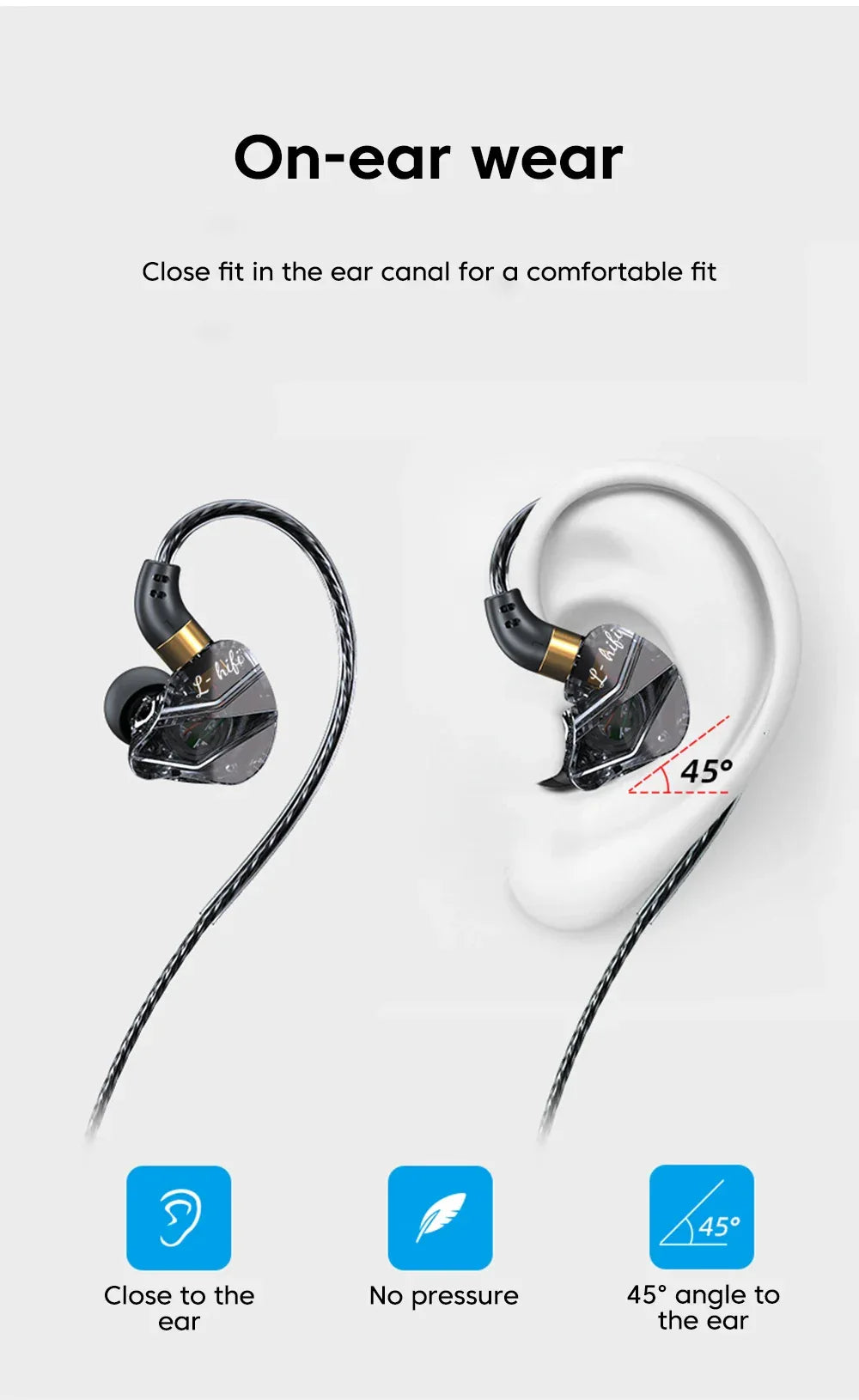 Tidesmit USB-C Wired Earbuds with 9D HiFi Stereo Bass - S16 Series Tidesmit