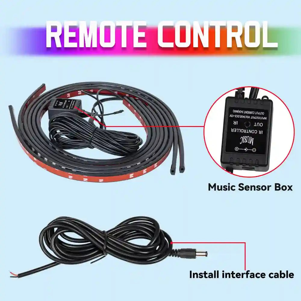Tidesmit RGB LED Car Chassis Underglow Kit - App & Remote Control Tidesmit