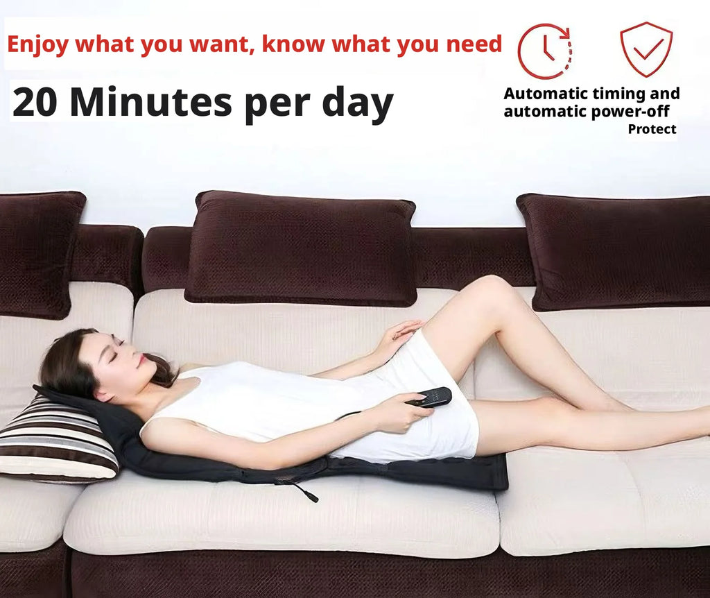 Electric Massage Cushion with Heat Therapy for Car and Home Massage Cushion Tidesmit