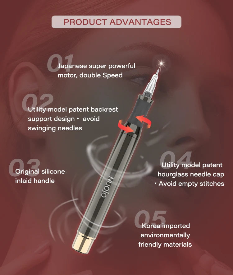 Professional PMU Machine Kit - Permanent Makeup Device for Precision Work Permanent Makeup Machines Tidesmit
