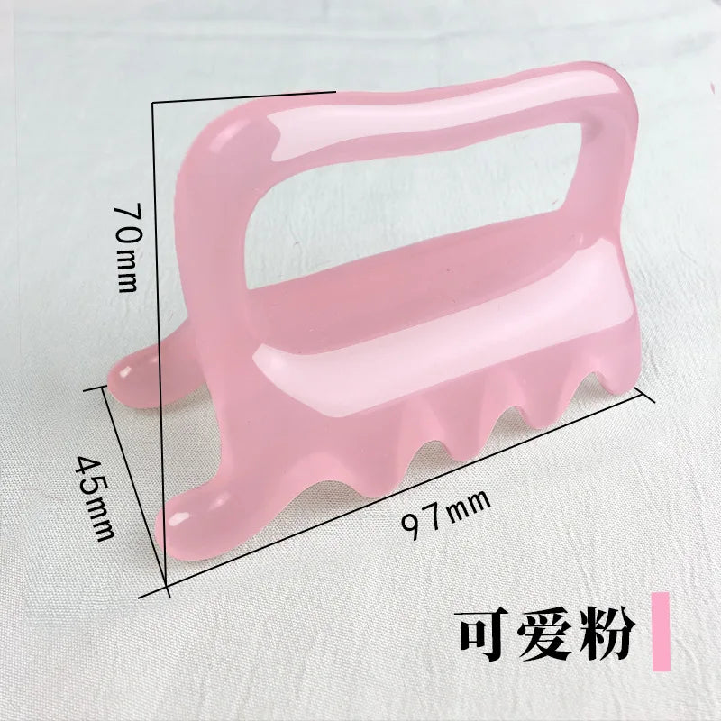 Fascia Massage Tool for Myofascial Release – Durable Resin Body Massager Body Shaping Massage Equipment Pink Tidesmit