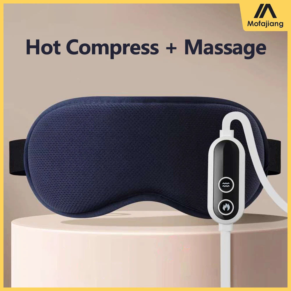 Heated Eye Massager Mask for Stress Relief - Portable Wellness Device Relaxation Treatment Tidesmit