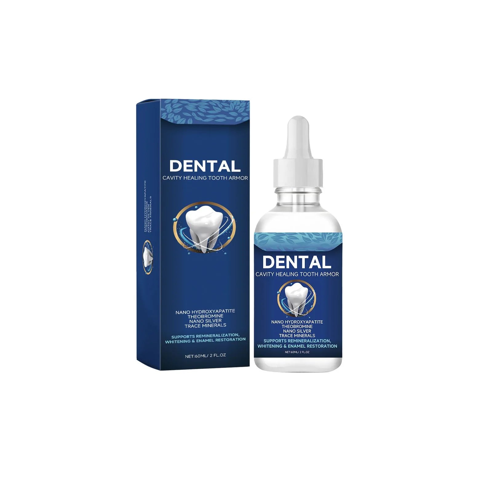Tidesmit 60ml teeth whitening serum for deep cleaning, plaque removal, and long-lasting fresh breath.