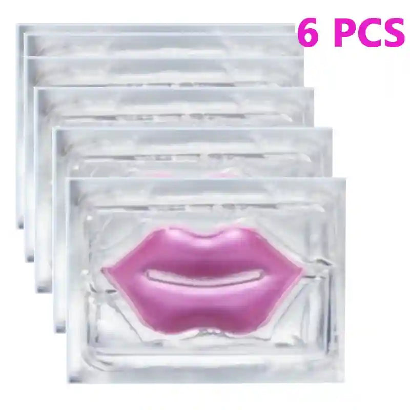Collagen Lip Masks - 6pc Hydrating Gel Treatment for Soft Plump Lips Lip Care 6 PCS Tidesmit