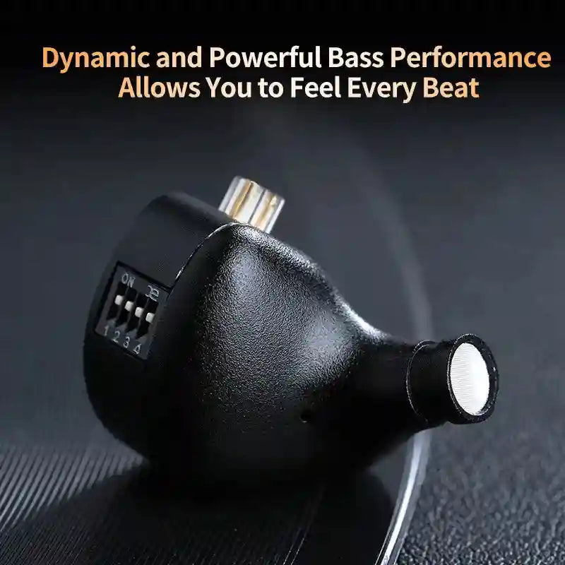 In-Ear Monitor Headphones 1DD+5BA Hybrid HiFi Bass | Tidesmit Tidesmit