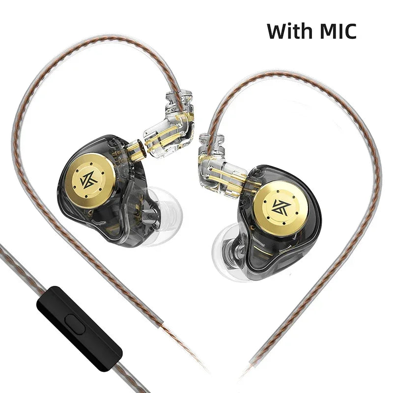 Tidesmit Wired Hi-Fi Dual Dynamic Driver Earbuds Noise Isolating Black MIC Tidesmit