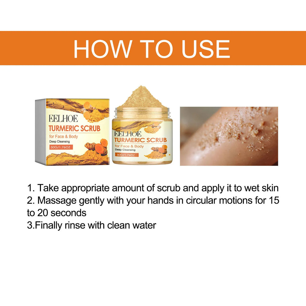 Turmeric Exfoliating Scrub for Natural Skin Radiance - 50g Tidesmit Scrubs Treatments Tidesmit