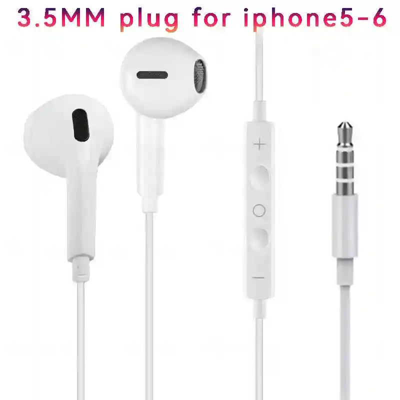 USB C Wired Earphones with Microphone - High-Fidelity Audio Clear Calls single earphone 3.5 Tidesmit