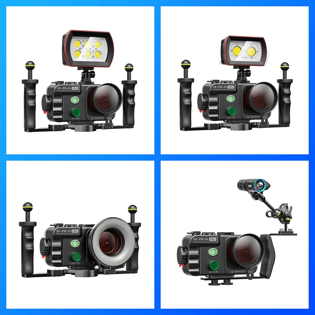 Universal Waterproof Phone Case - 40M Professional Diving Housing Tidesmit