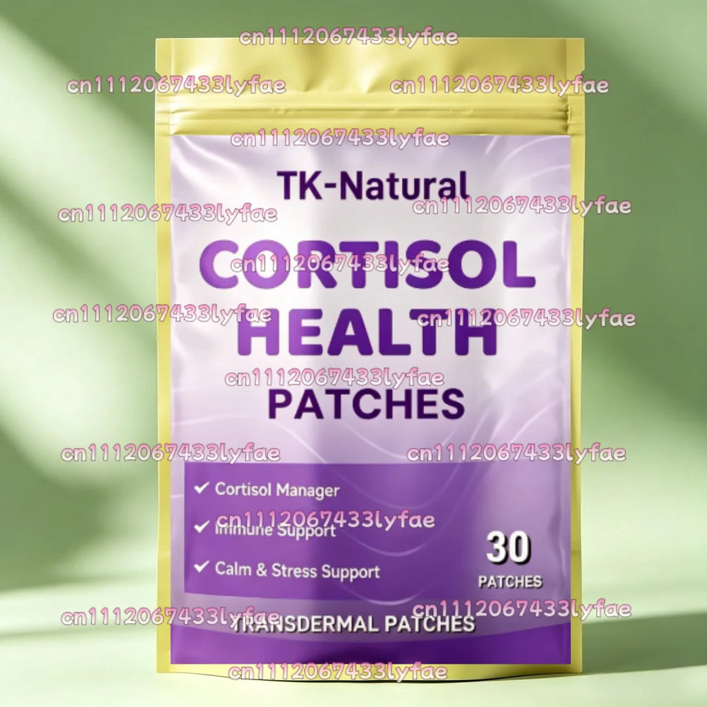 30 Patches Cortisol Transdermal Patches for Women with Ashwagandha, Magnesium, Rhodiola Rosea Support Mood, Focus