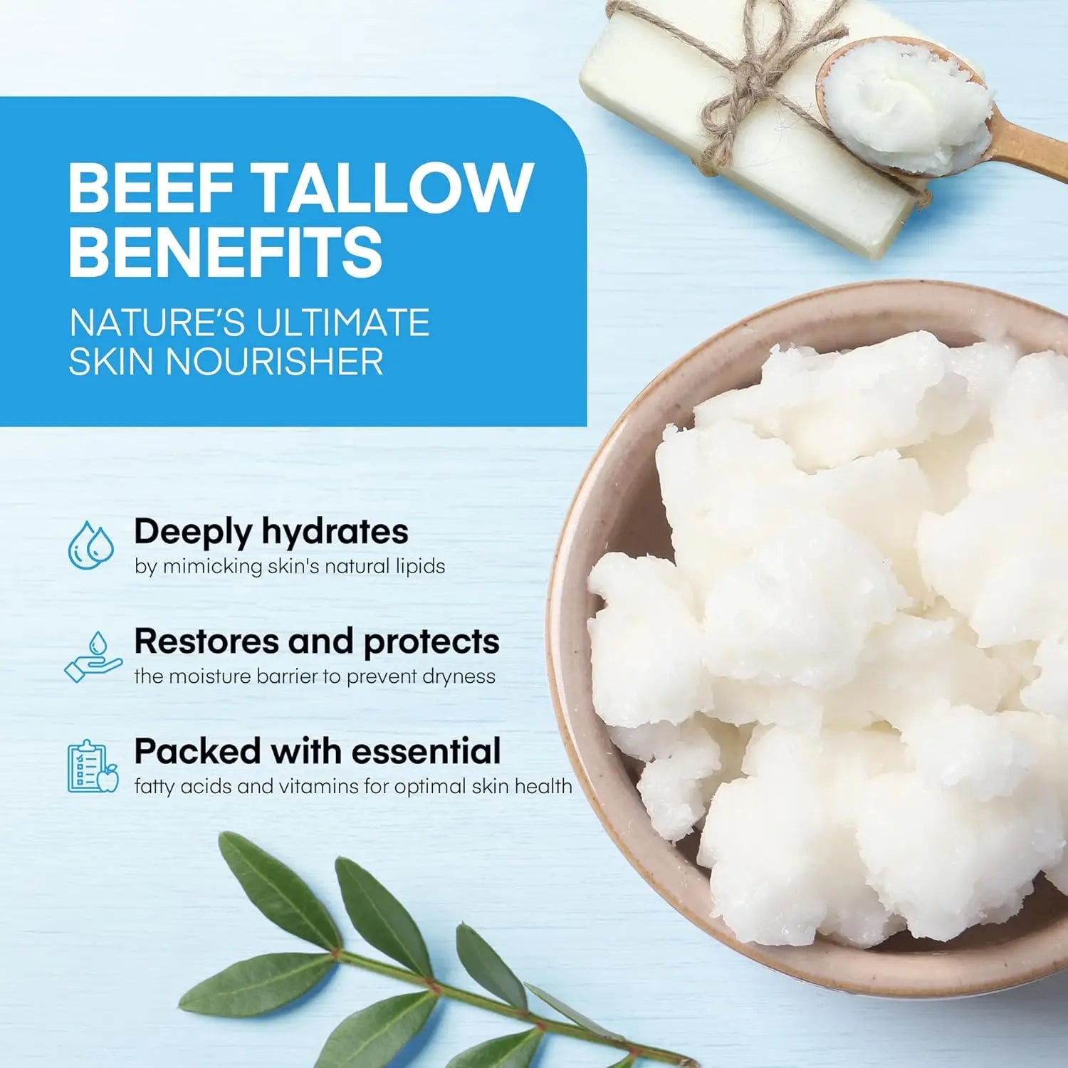 Copper Peptides GHK-Cu Beef Tallow Skin Blue Balm Manuka Honey Face Body Moisturizing Brightening for Mature Dry Sensitive Care