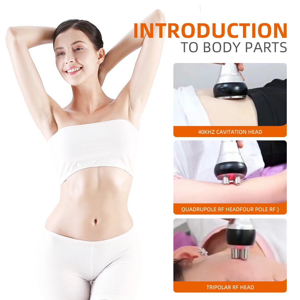Ultrasonic Cavitation 6-in-1 Body Slimming Device - Tidesmit Body Shaping Massage Equipment Tidesmit