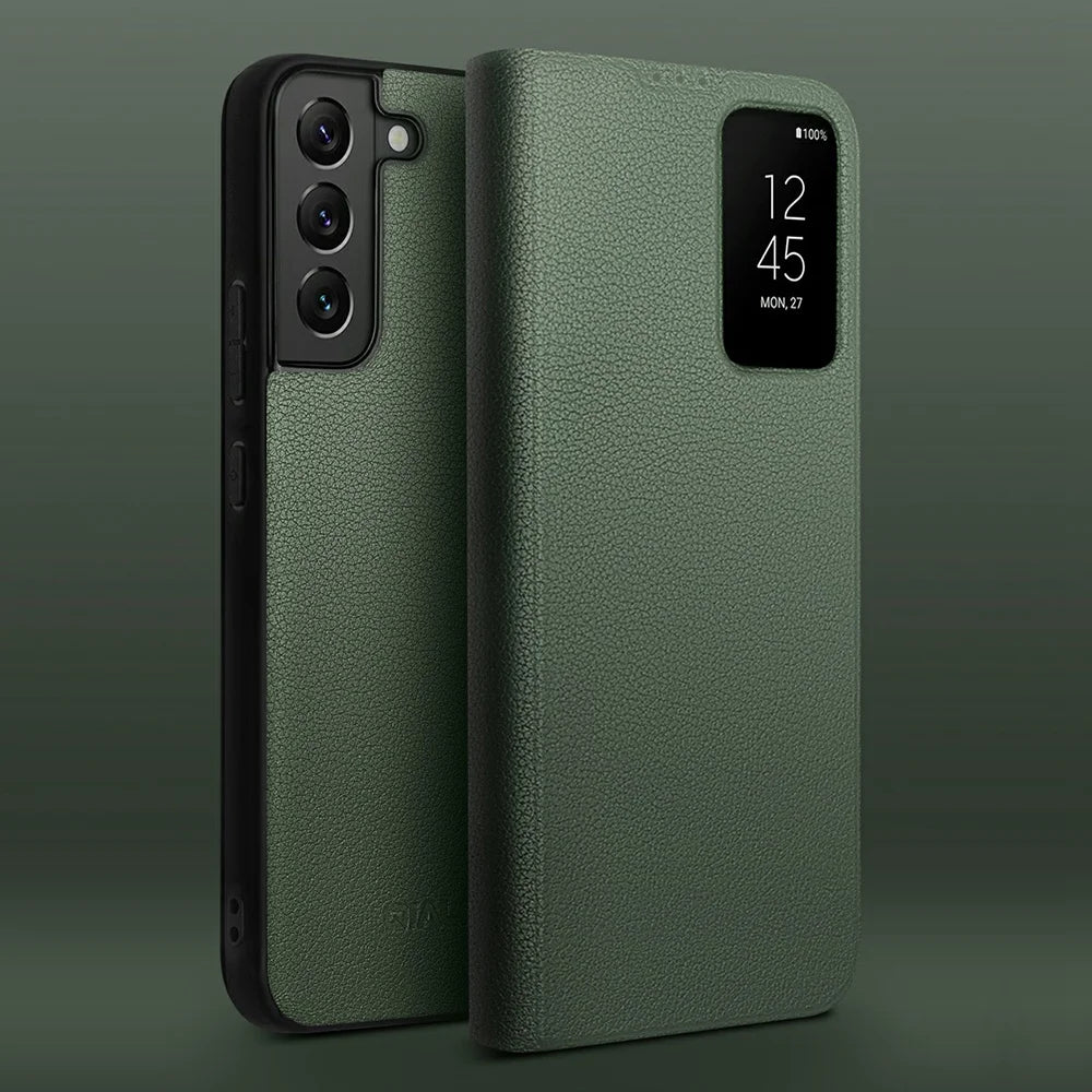Samsung Galaxy S22+ Leather Case - Slim Fit Shock-Absorbing Cover Tidesmit