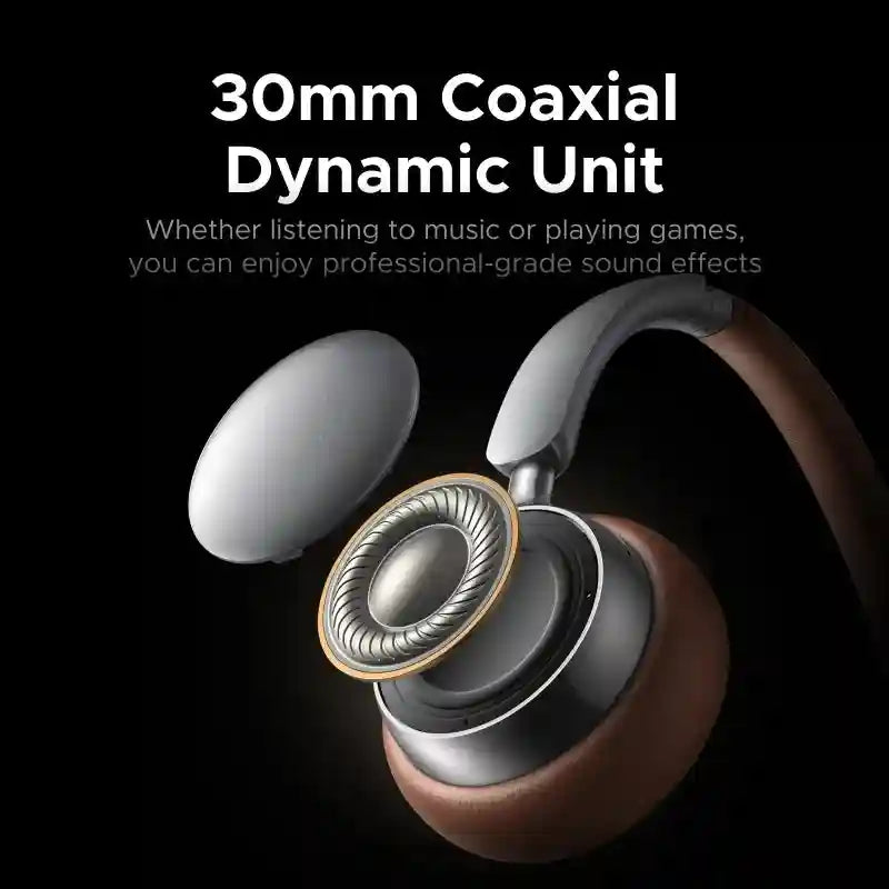 Active Noise Cancelling Wireless Headphones - Over-Ear Studio Monitor Tidesmit