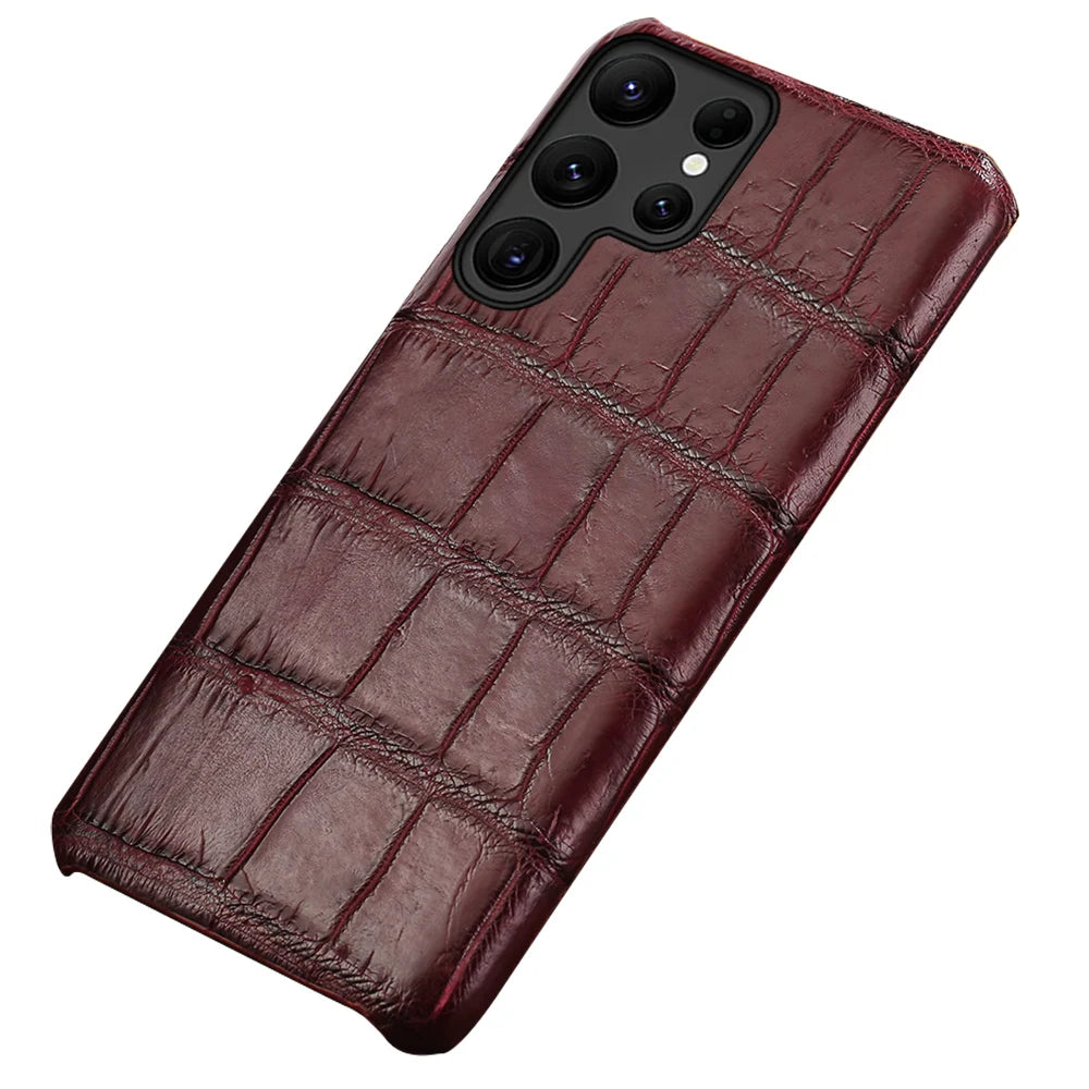 Samsung Galaxy S25 Ultra Leather Case - Slim Protective Cover Tidesmit