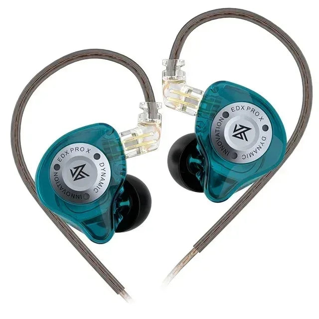Tidesmit Wired HiFi Bass Earbuds with Microphone for Sport Use Cyan NO MIC China Mainland Tidesmit