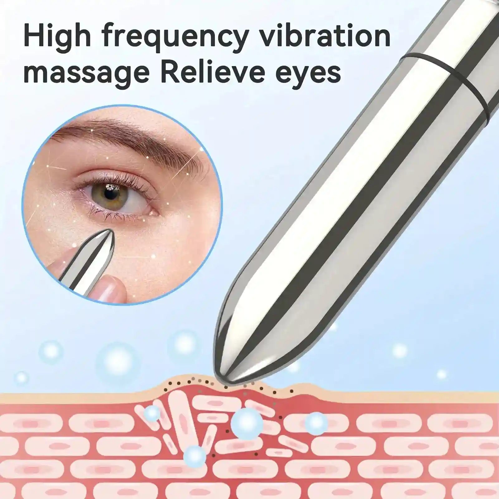 Tidesmit Electric Eye Massager for Facial Absorption - Rechargeable Eye Massage Instrument Tidesmit