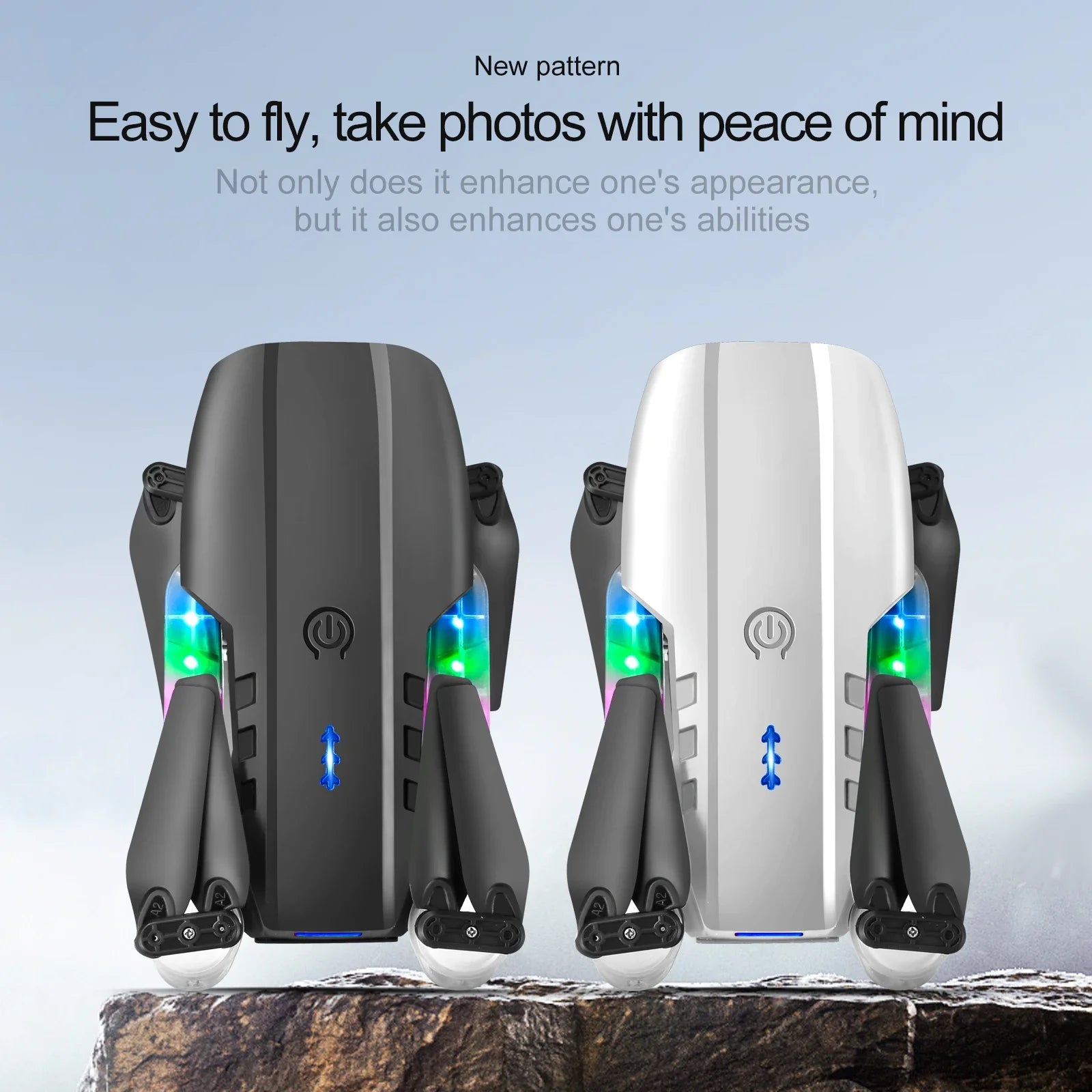 4K Camera Drone - Foldable RC Quadcopter with Obstacle Avoidance Tidesmit