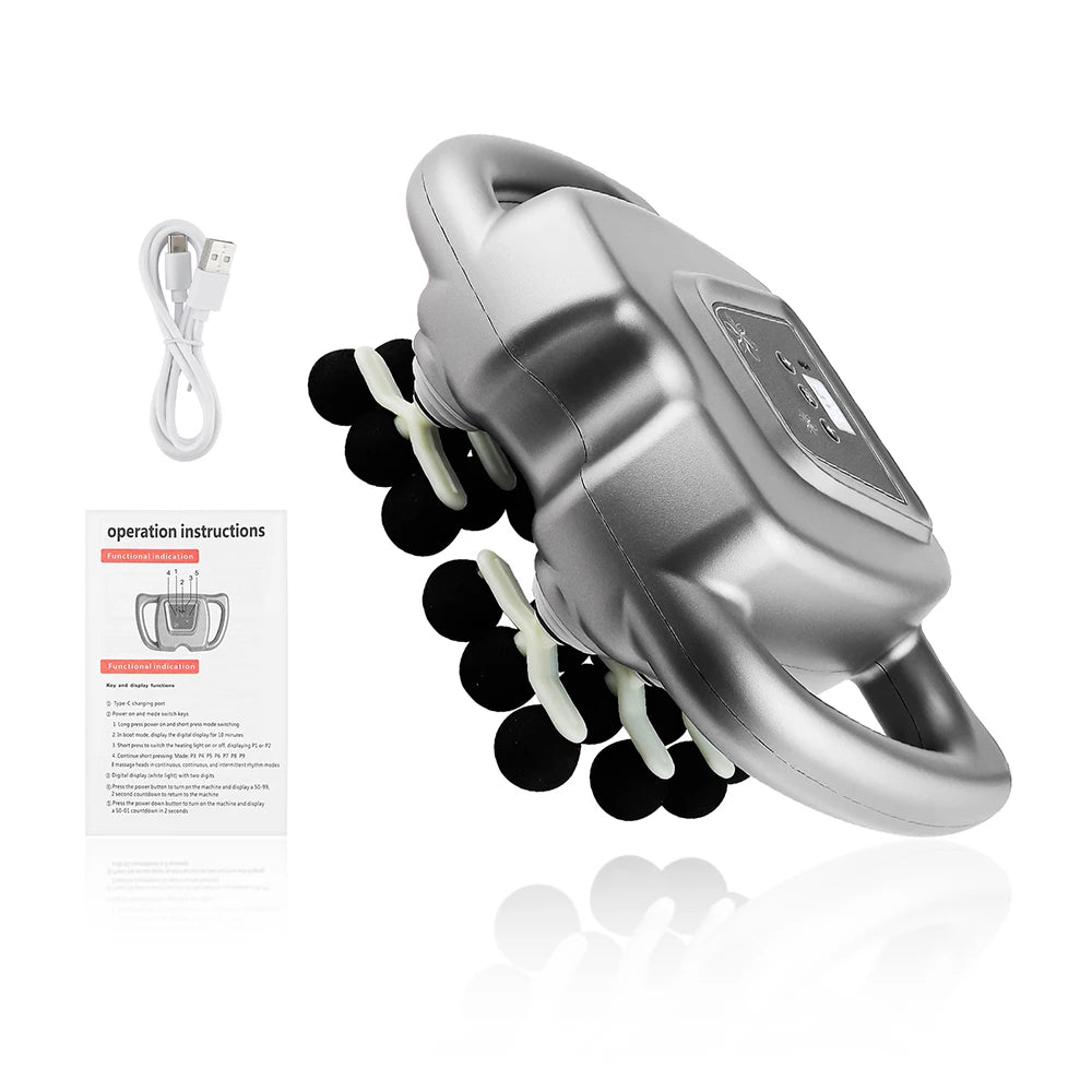 Deep Tissue Massage Gun with 99 Speed Settings and Heat Therapy Back Massage Instrument Tidesmit