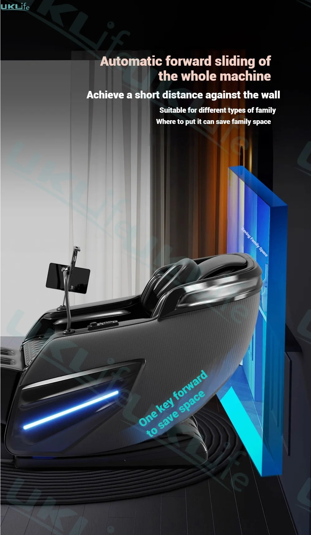 6D SL-Track Full Body Massage Chair - Deep Tissue Heat Therapy Body Shaping Massage Equipment Tidesmit