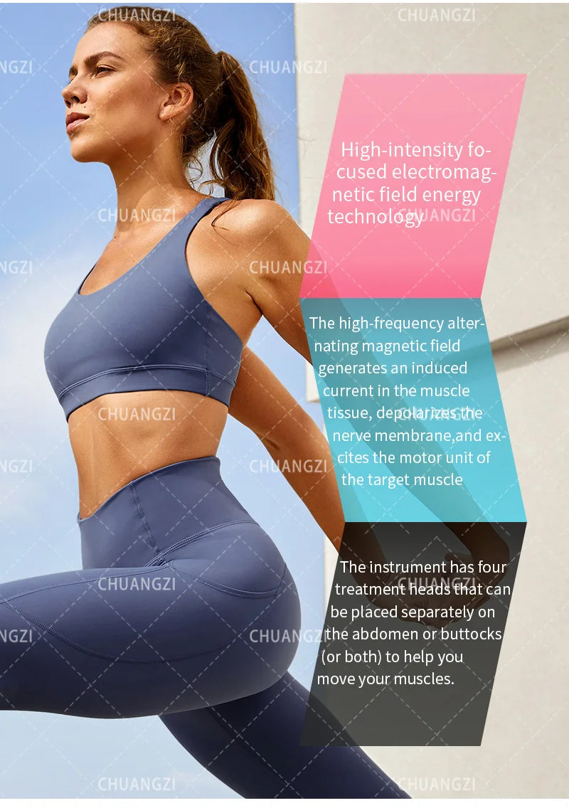 Electromagnetic Muscle Stimulator 6500W - Advanced Body Sculpting Tool Relaxation Treatment Tidesmit