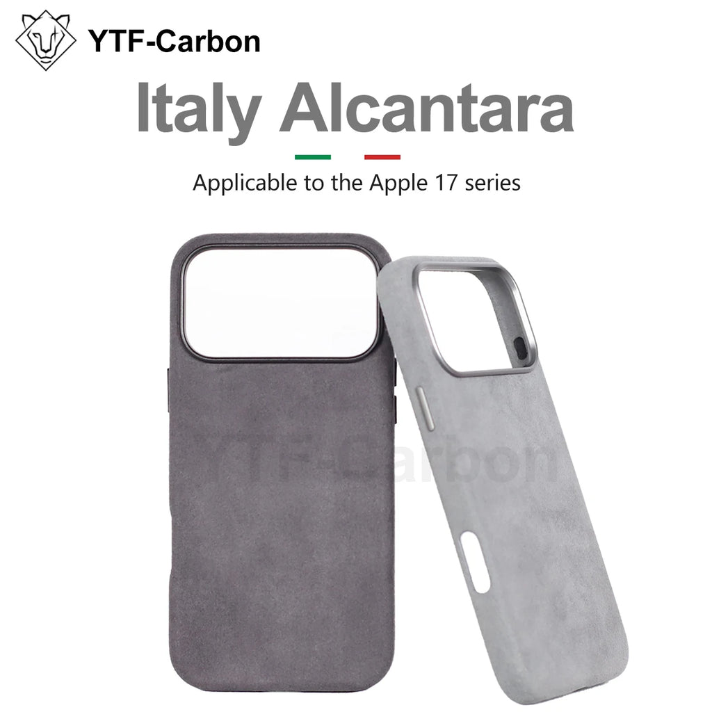 Alcantara Magnetic iPhone 17 Case: Slim Fit & Shock-Absorbing Cover Tidesmit