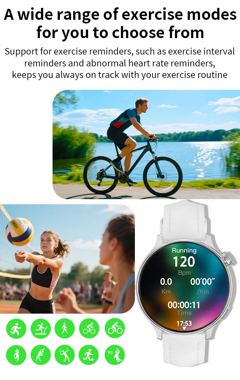 LIGE Sports Smart Watch for Women Wireless Call Heart Rate Sleep Monitor Multiple Sports Modes for Running Yoga Fitness Ladie
