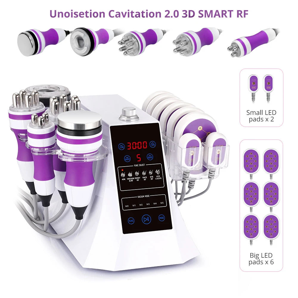6-in-1 Cavitation Body Slimming & Skin Tightening Device | Tidesmit Body Shaping Massage Equipment Tidesmit