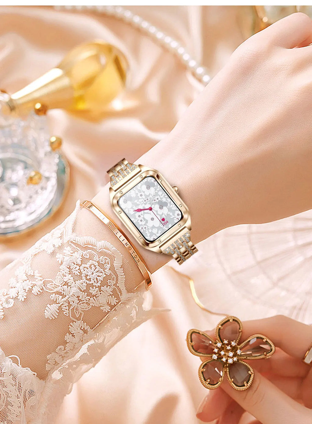 2026Ultra Thin Fashion Smart Watch For Women Screen Always Display Time Sports Bracelet Bluetooth Call 1.59" AMOLED Woman Watch