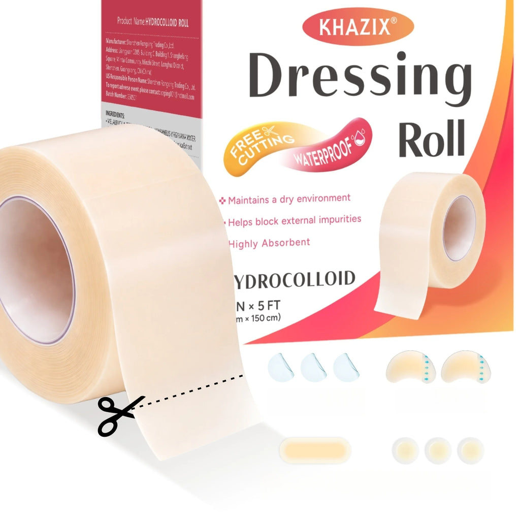 1 volume Hydrocolloid Pimple Patch Roll Cut-to-Size Acne Spot Cover, Invisible Blemish Tape Waterproof Face Care Sticker