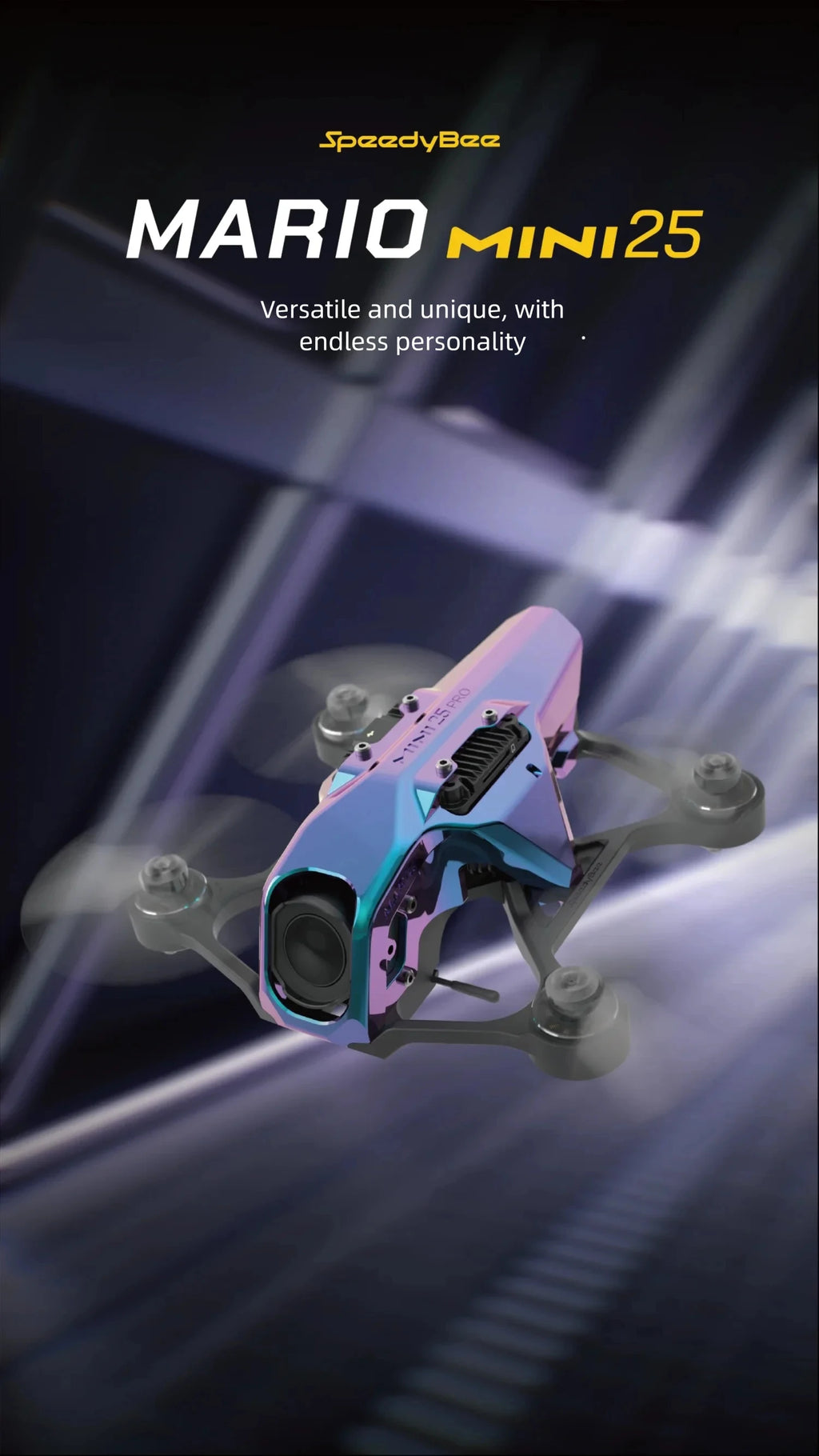 SpeedyBee Mario Mini 2.5 Inch O4 FPV Drone | HD Freestyle Racing Kit Tidesmit