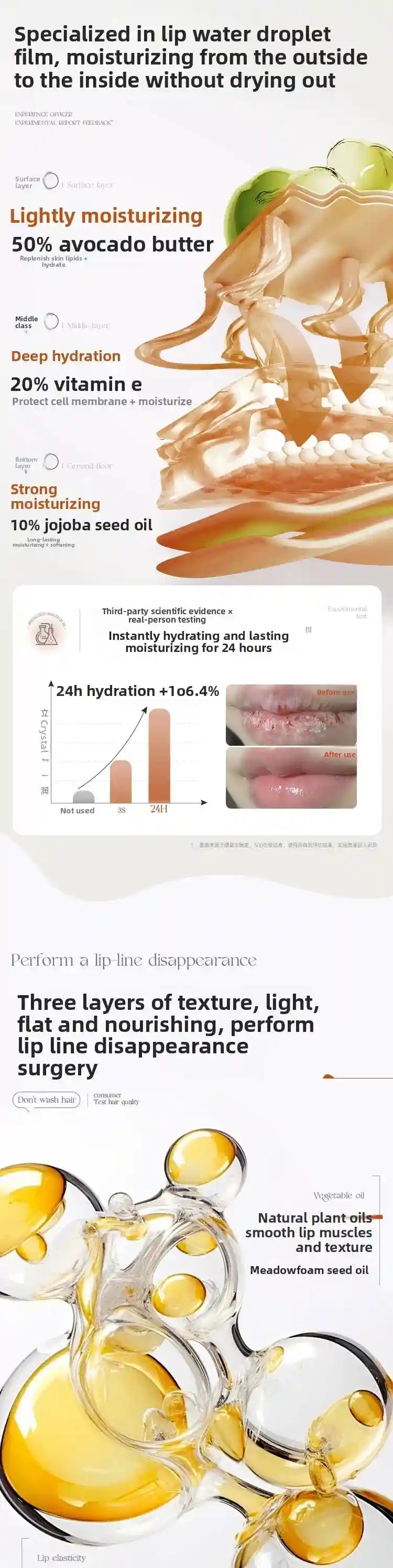 Lip Care Moisturizing Balm - Advanced Anti-Line Treatment by Tidesmit Lip Care Tidesmit