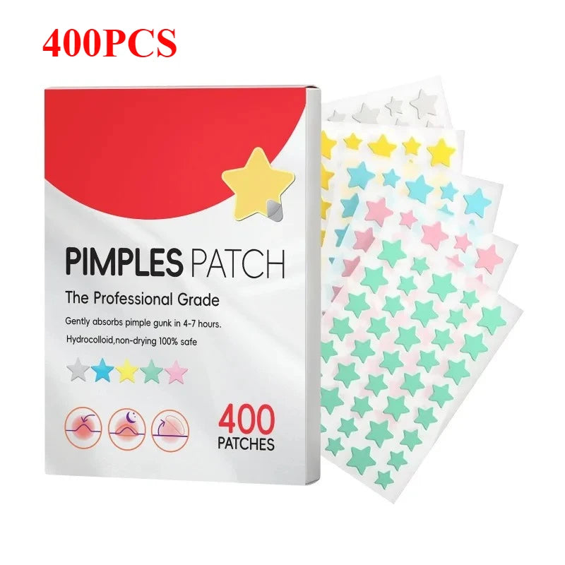 200/400pcs Acne Patches Invisible Pimple Cover for Face Oil Control Spot Treatment Cute Sticker for Covering Zits and Blemishes