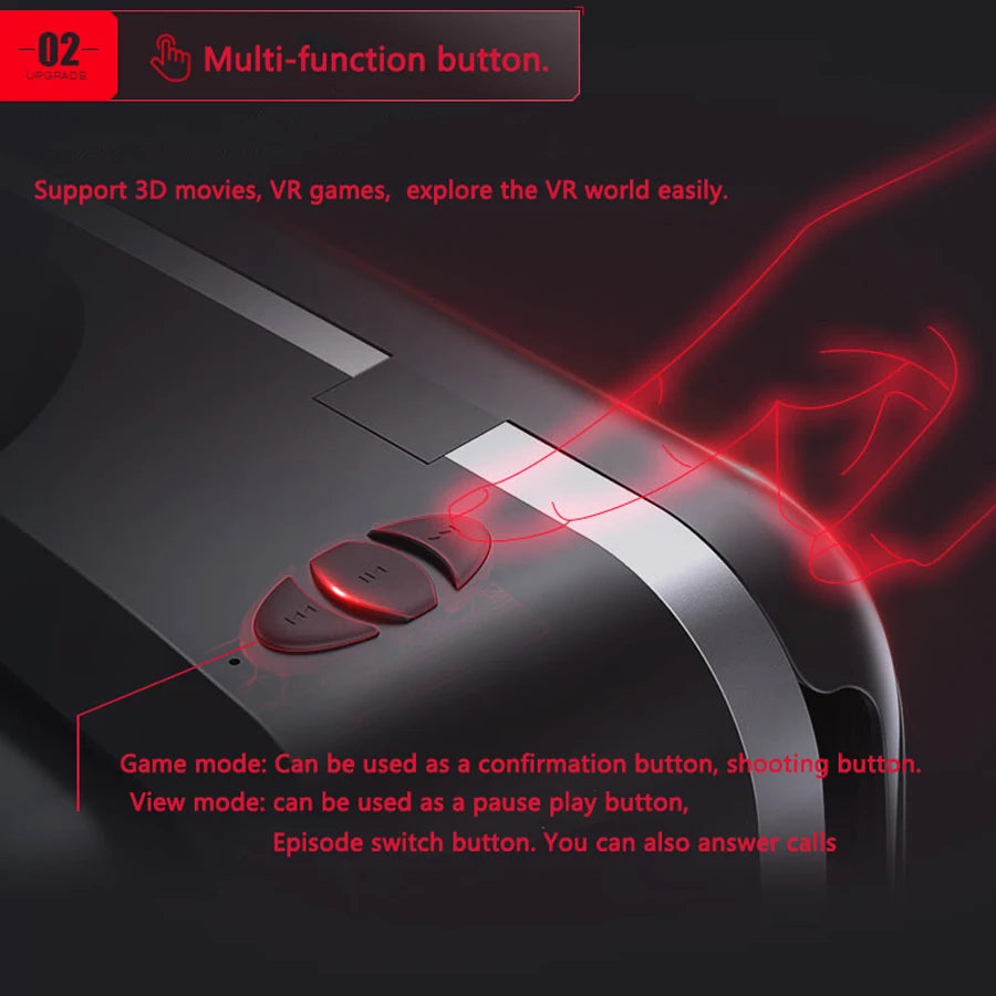 VR Headset for Smartphones: Immersive 3D Spatial Audio Glasses Tidesmit
