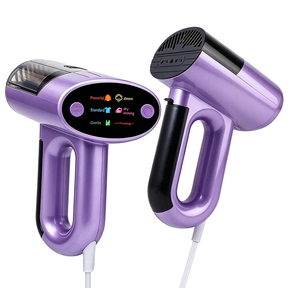 Tidesmit handheld steam iron for household garment care featuring intelligent sensor and strong dry ironing suction