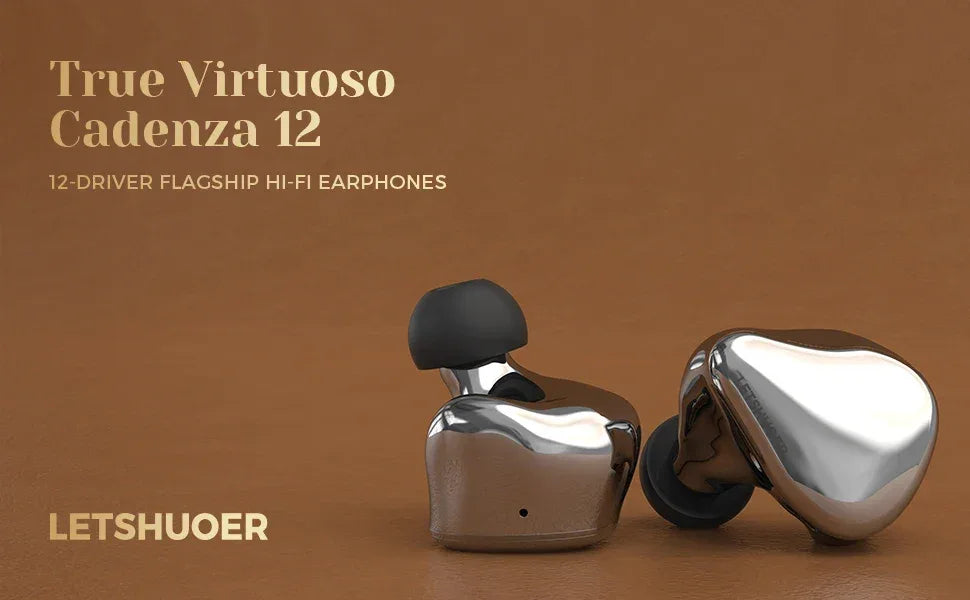 LETSHUOER Cadenza 12 In-Ear Monitors | 12 Hybrid Driver HiFi | Tidesmit Tidesmit