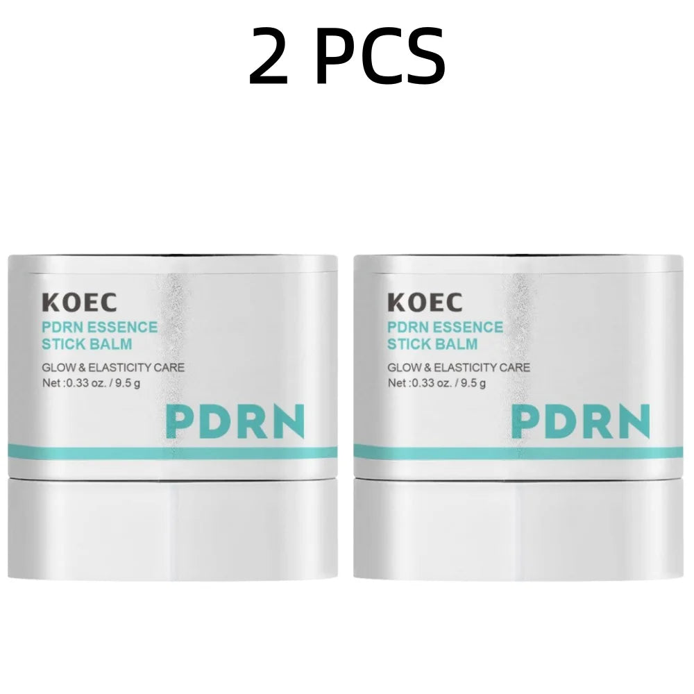 KOEC Portable PDRN Essence Stick Balm Collagen Niacinamide Glycerin, Moisturizing Glowing Firming Anti-Wrinkle Elasticity Boost
