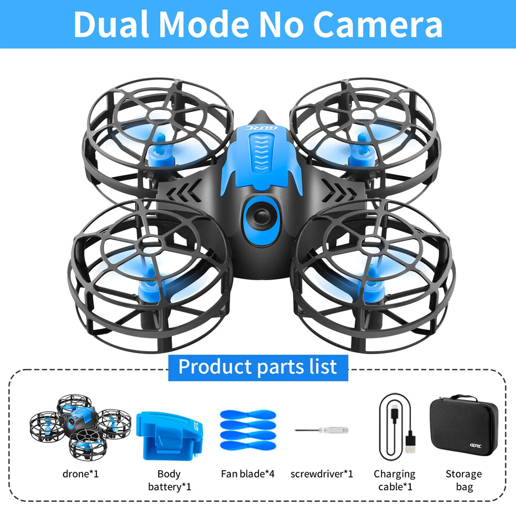 Mini RC Drone for Kids - Headless Mode, 360 Flips, V8-V18 Models V18-Blue Tidesmit