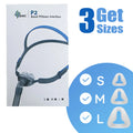 BMC Nasal Pillows Mask PM2 Soft Silicone CPAP Accessories Front Hose Full Size Kit Nose Pads 22mm Tub Diameter